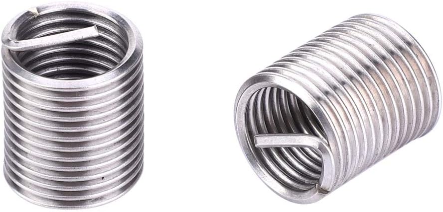 Oumefar 17Pcs Edelstahl-Nachfädler-Gewindebohrungssatz M12x1 5 Gewindeeinsatz-Kit Gewindereparaturwe