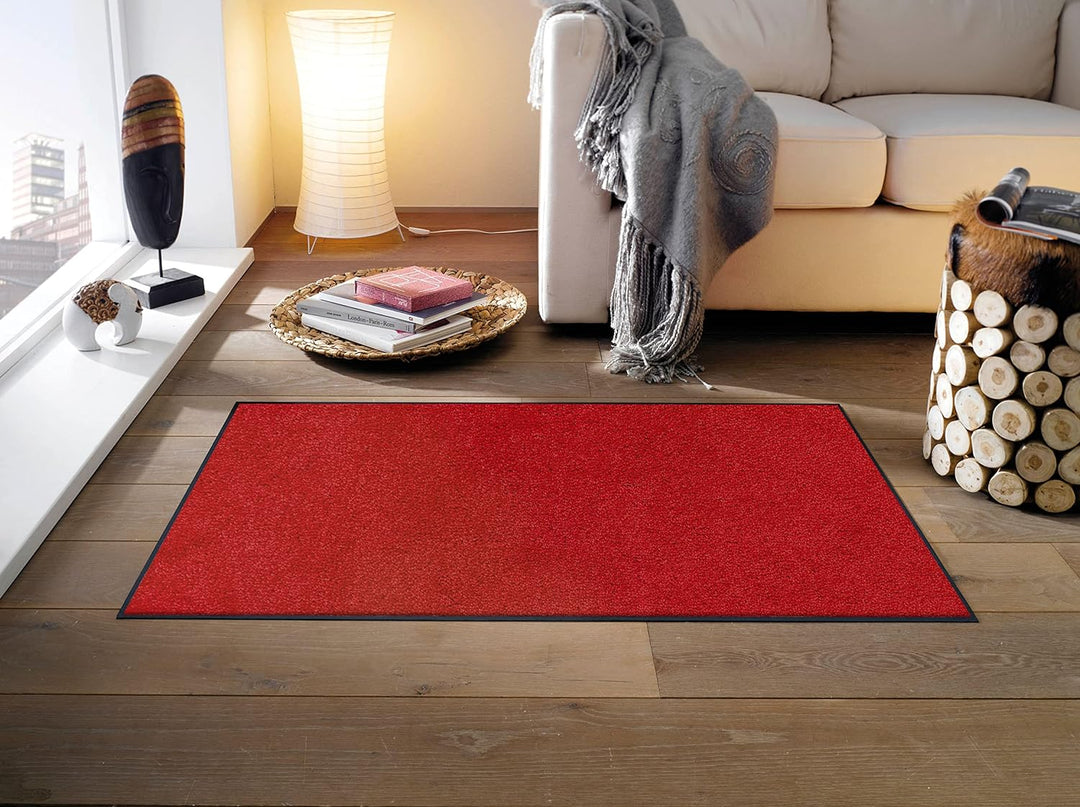 wash+dry Fussmatte, Regal Red 75x120 cm, innen und aussen, waschbar, Rot, 75x120 cm