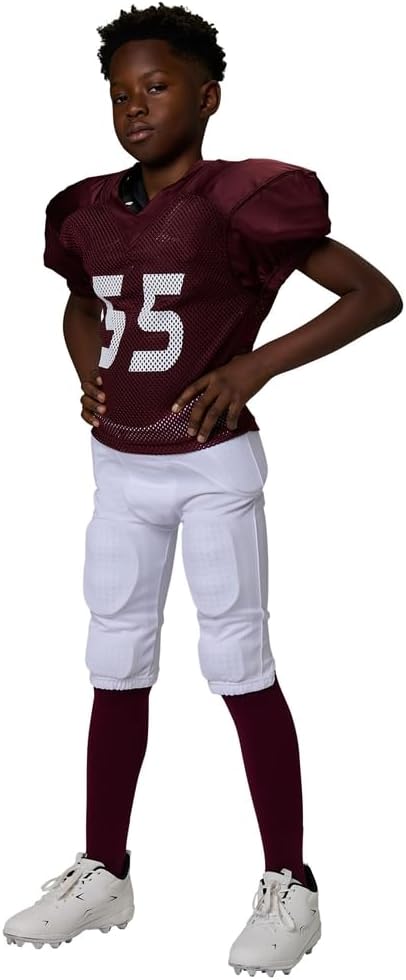 Champro Jungen Sicherheits-Trainingshose aus Polyester Safety Integrated Football Practice Pants M W