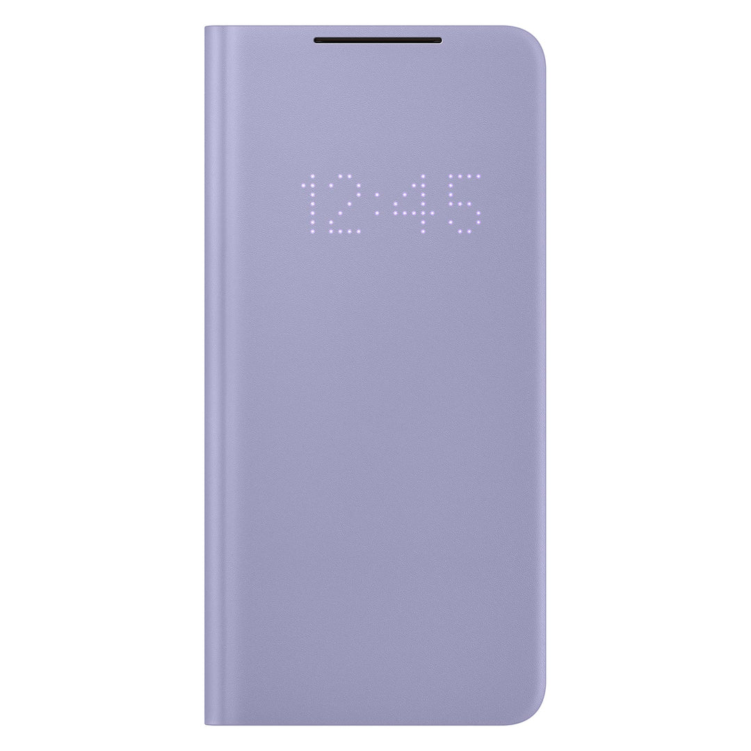 Samsung LED View Smartphone Cover EF-NG996 für Galaxy S21+ 5G Handy-Hülle, LED-Anzeige, Kartenhalter