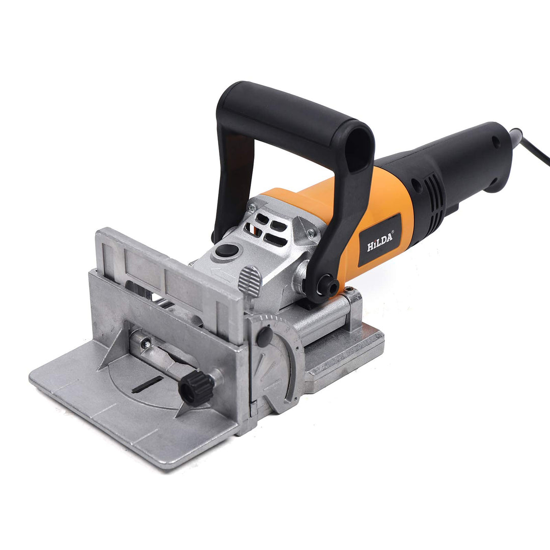 SHZICMY Elektrischer Flachdübelfräse 760W 220V, Nutenfräse Holzfräse Schattenfugenfräse Lamellenfräs