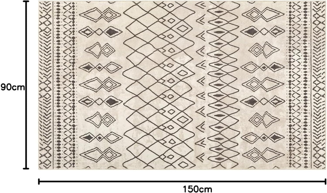 Carvapet Läufer Teppich 90x150cm rutschfest Lang Küchenteppich Waschbar Teppichläufer Weiche Mikrofa