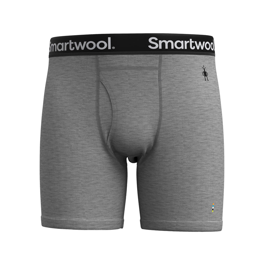 Smartwool Damen Herren Merino Boxershorts XXL Light Gray Heather, XXL Light Gray Heather