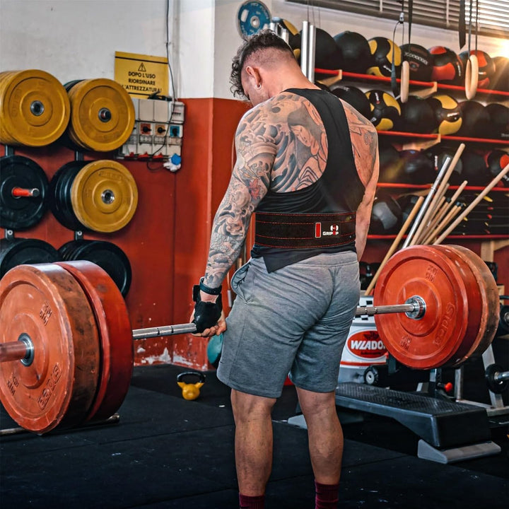 Gewichthebergürtel aus Wildleder – 10mm dick, 10cm breit – Powerlifting Gürtel für Squats, Kreuzhebe
