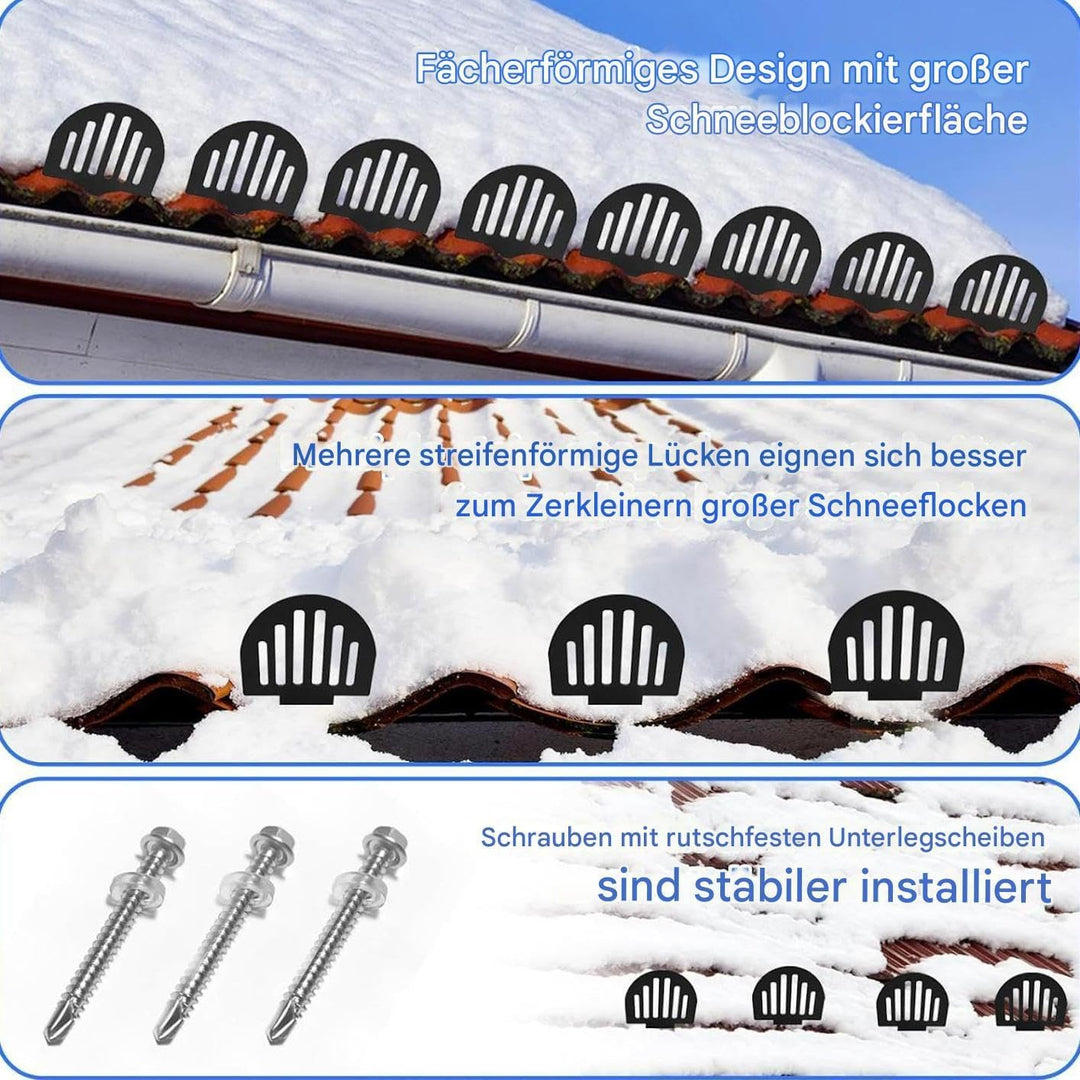 Schneefanghaken Für Metalldächer | 25 Stück Metalldach schutz Inklusive Dichtungsringen | Stehfalzda