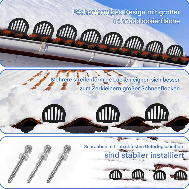Schneefanghaken Für Metalldächer | 25 Stück Metalldach schutz Inklusive Dichtungsringen | Stehfalzda