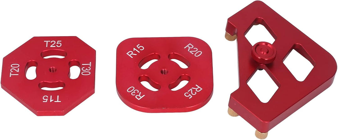 Frässchablone aus Aluminiumlegierung, Runde Ecke, Radius, Jig-Werkzeug-Set, Holzbearbeitungs-Fase, F