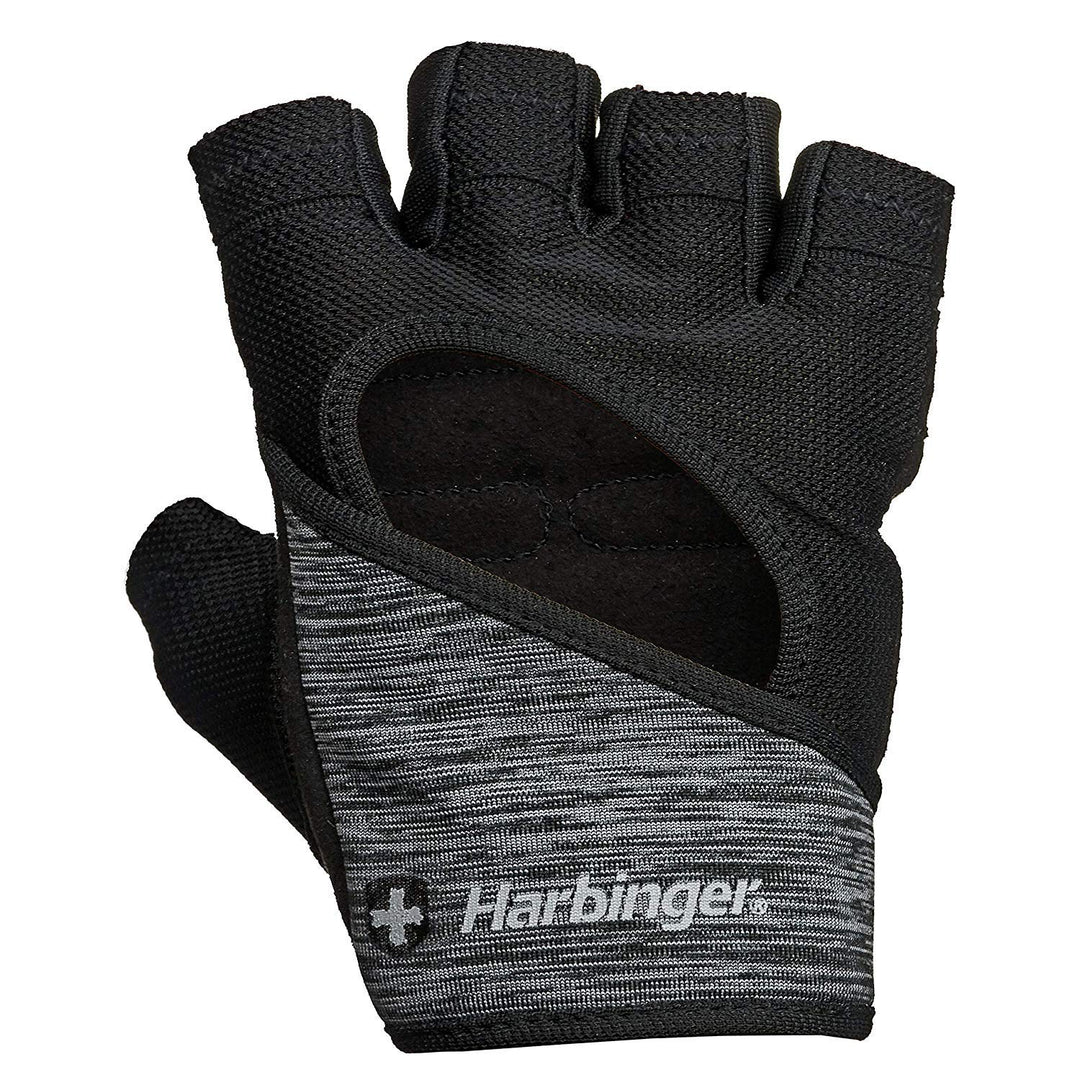 Harbinger Flexfit, Women's Weight Lifting Gloves, Wash and Dry Leather Vented StretchBack Mesh Gym G