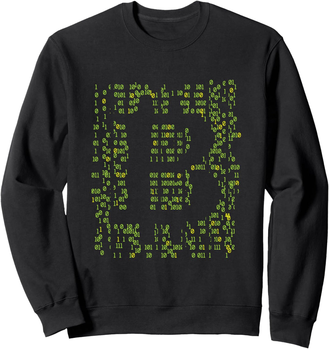 Bitcoin & Crypto - Matrix Coding Logo Sweatshirt