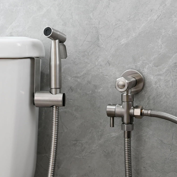 CIENCIA Bidet-Handbrause für Toilette Sprayer Premium Edelstahl Sprüher Shattaf Komplett Bidet Set f