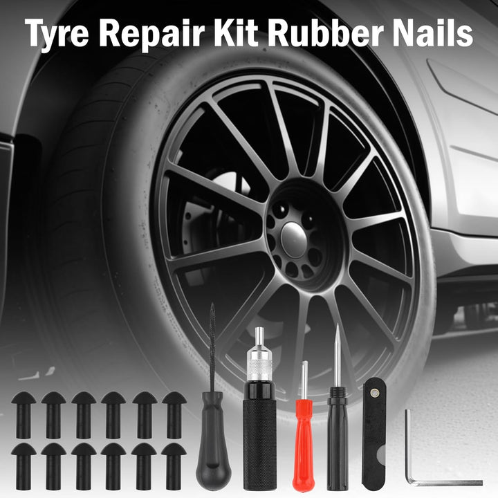 Riloer 7 Teile/satz Auto Motorrad Reifen Reparatursatz Tubeless Reifenpannen Reparatursatz für Motor
