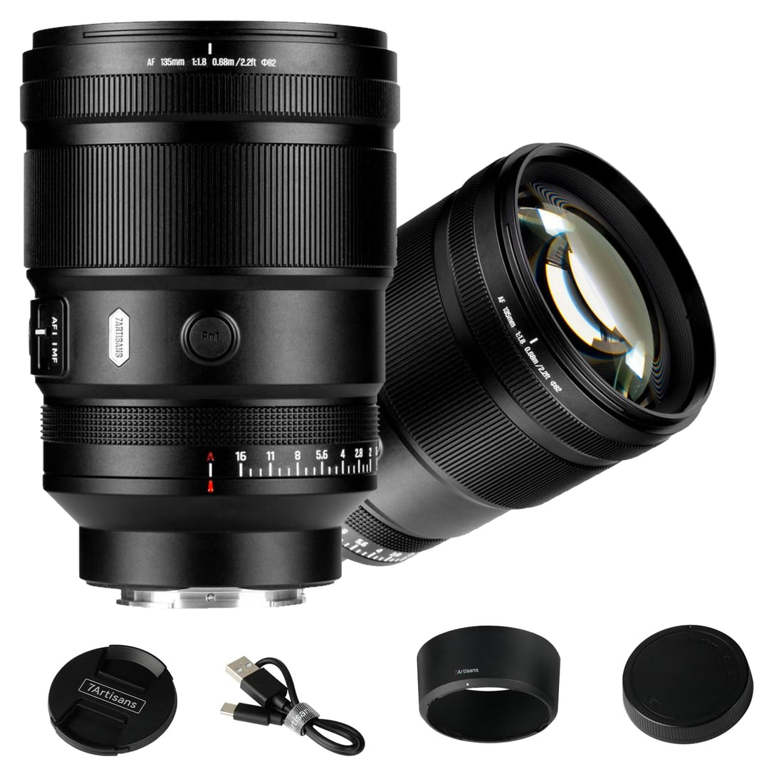 7artisans AF 135mm F1.8 Teleobjektiv Vollformat für Leica/Panasonic L-Mount | Vollformat mit Autofok