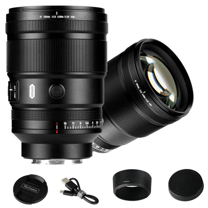 7artisans AF 135mm F1.8 Teleobjektiv Vollformat für Leica/Panasonic L-Mount | Vollformat mit Autofok