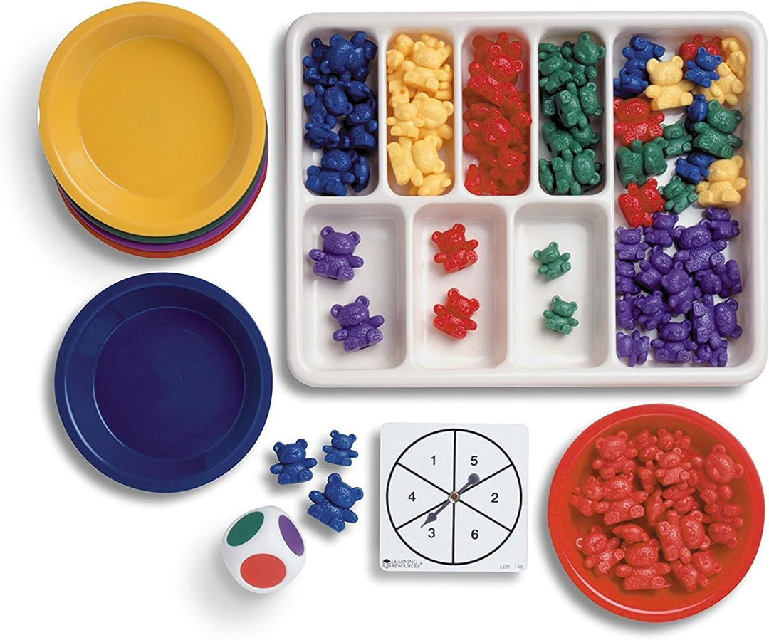 Learning Resources Dreiköpfige Bärenfamilie – Spielset zum Sortieren, Muster legen u. Spielen