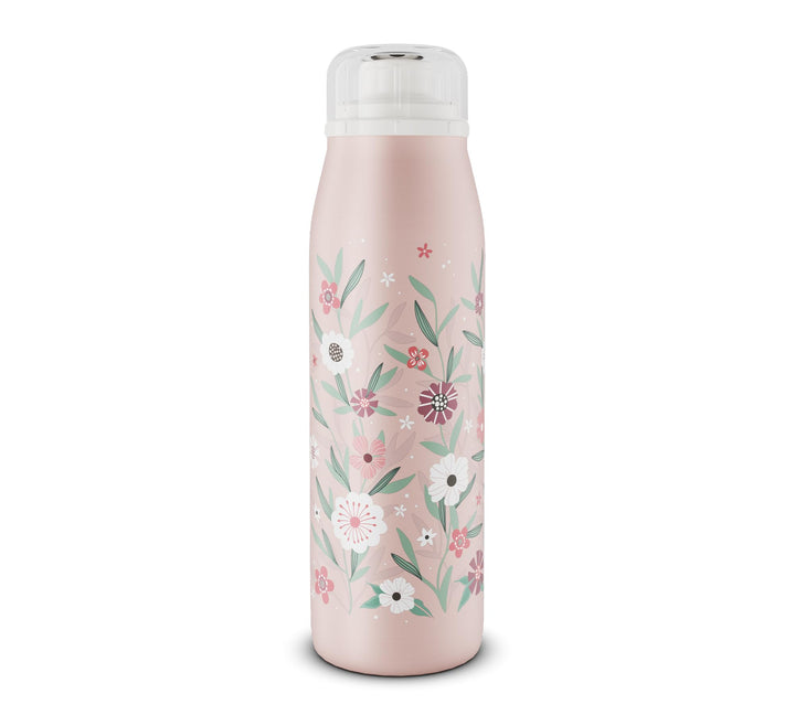 alfi KIDS ISO BOTTLE Isolierflasche 0,50 l, 24 h kalt, flowers | Kohlensäurefest, auslaufsicher, Dre