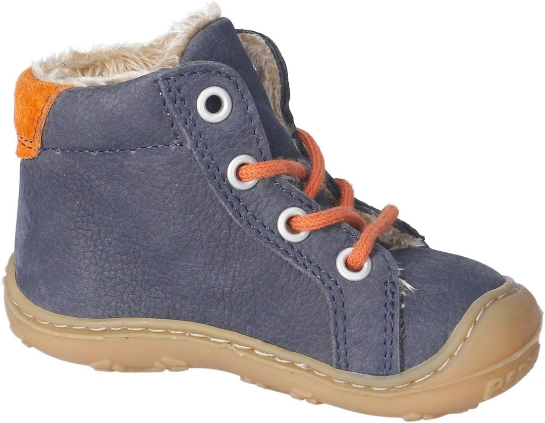 RICOSTA Mädchen und Jungen Lauflernschuhe Georg,Warmfutter,Leder,WMS:Mittel/Weit 20 EU Blau 180, 20