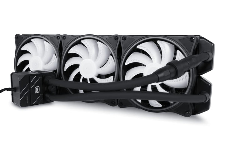 ALPHACOOL 11774 Eisbär Pro Aurora 420 CPU 420mm Wasserkühlung, schwarz CPU Kühler