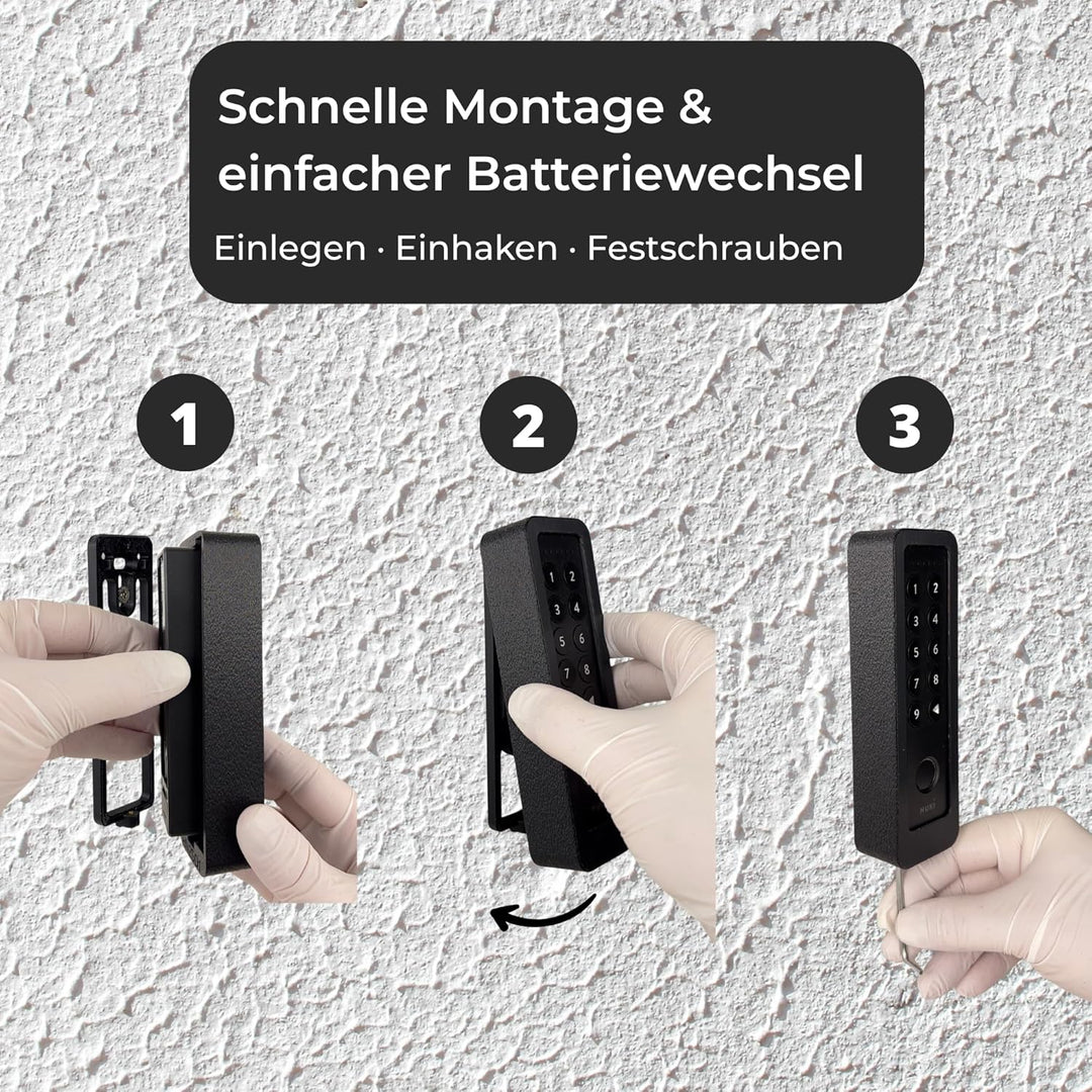 Generisch Wandhalterung kompatibel mit Nuki Keypad 2 – Diebstahlschutz-Abdeckung mit Torx-Sicherheit