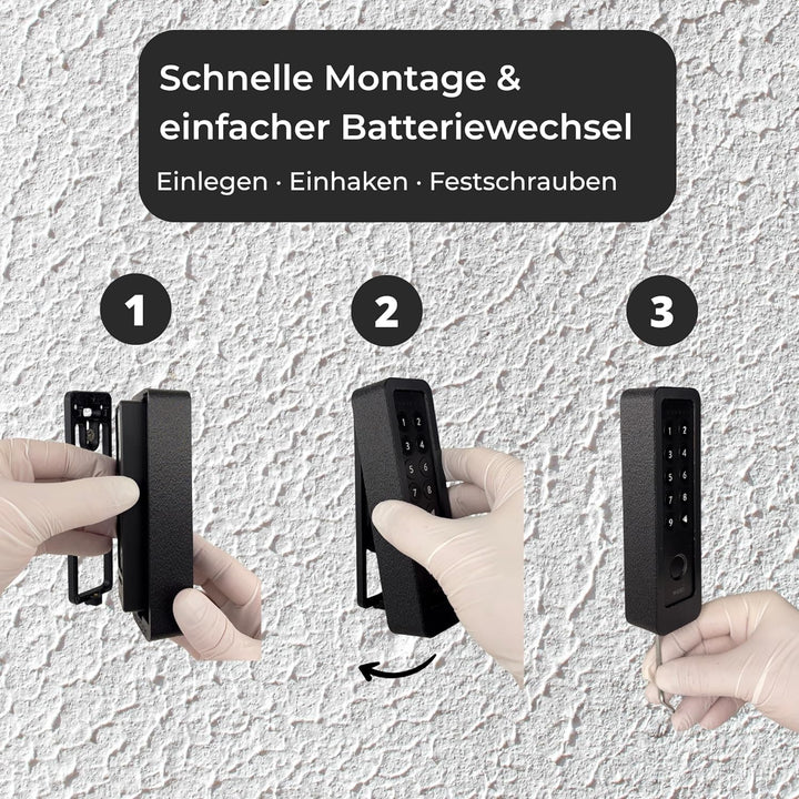 Generisch Wandhalterung kompatibel mit Nuki Keypad 2 – Diebstahlschutz-Abdeckung mit Torx-Sicherheit
