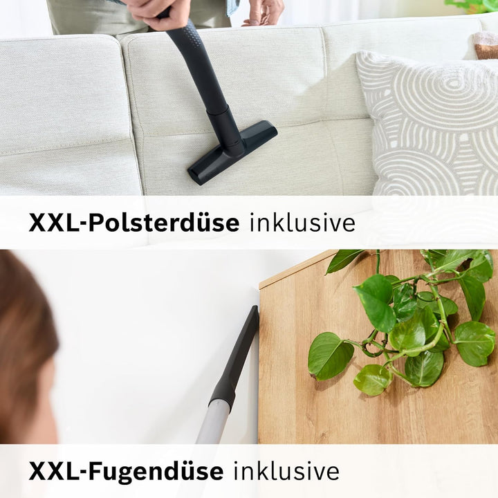 Bosch Staubsauger mit Beutel ProSilence Serie 8 BGB75XSIL, Bodenstaubsauger, ideal für Allergiker, H