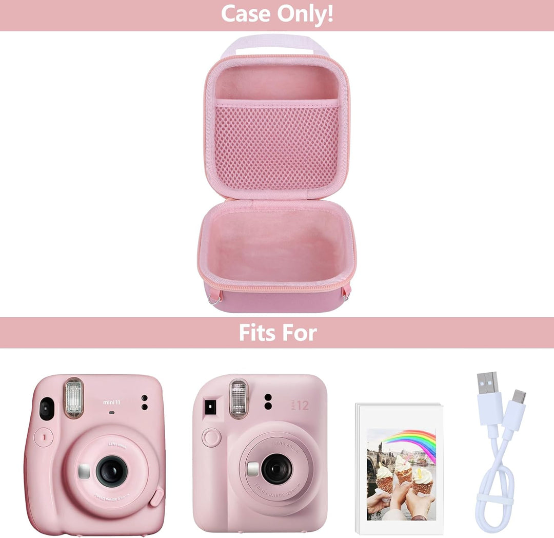 Hartschalen Schutzhülle Tasche Geeignet für INSATX mini 12 / INSTAX mini 11 Sofortbildkameras (Bloss