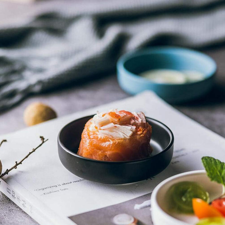HEMOTON Dipschalen Keramik Saucenschälchen Sushi Soja Saucen Sojasauce Ketchup Gewürz Veginer Dipsch