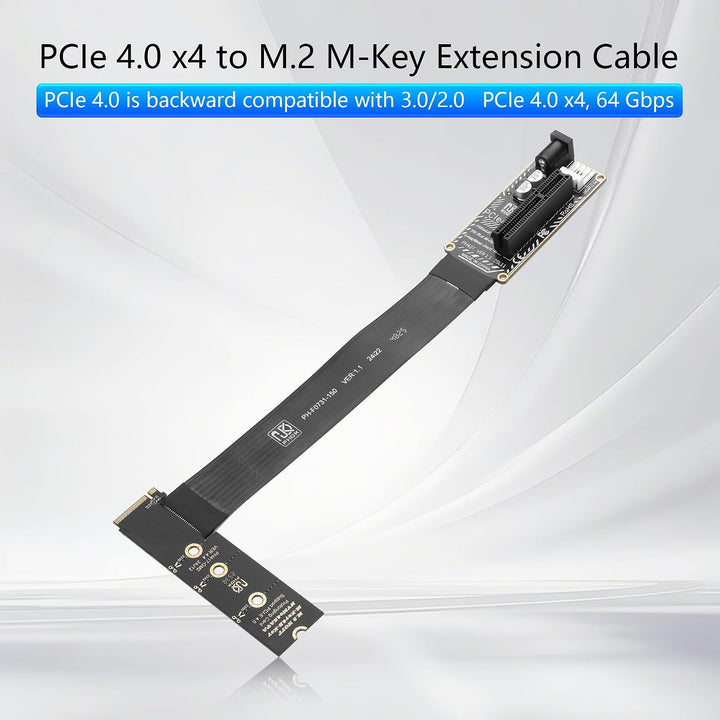 GINTOOYUN M.2 NVME zu PCIE X4 Grafikkarte Erweiterungskarte Mainboard M.2-M Schlüssel NVME Steckplat