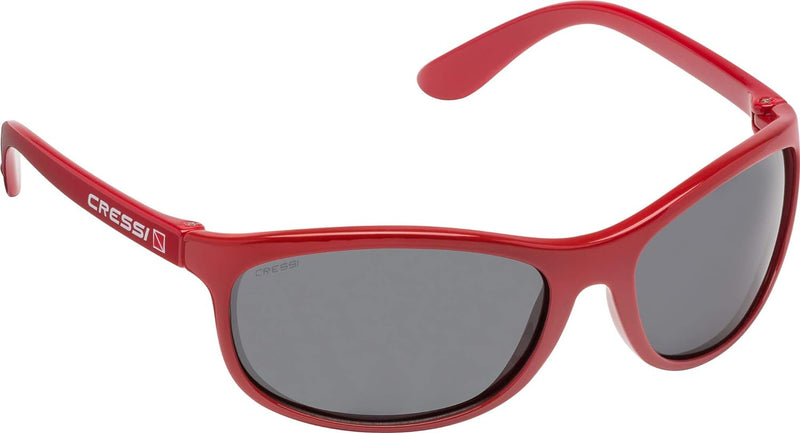 Cressi Unisex Erwachsene Rocker Sonnenbrille Für Sport Rot/Geräucherte Linsen Schwimmer, Rot/Geräuch