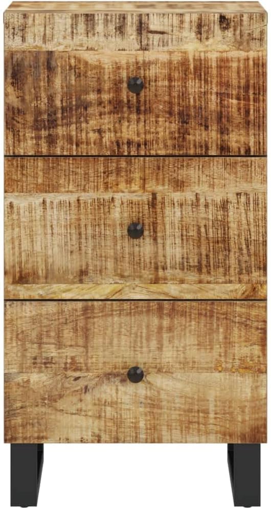 vidaXL Sideboard, Highboard mit 3 Schubladen, Kommode Beistellschrank mit Eisenbeinen, Wohnzimmersch