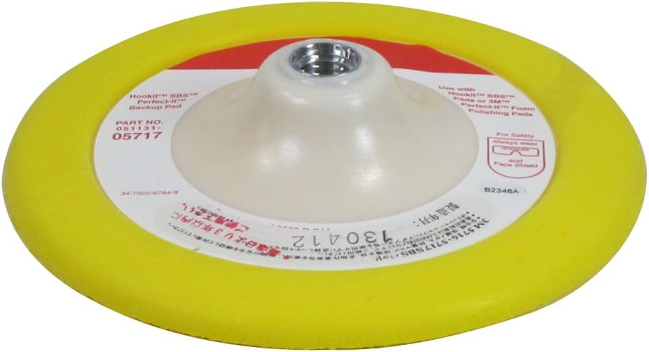 3M 7000042720 05717 Hookit Back-Up Pad – 17,8 cm, Gemischt, Weiss, One Size, 5717