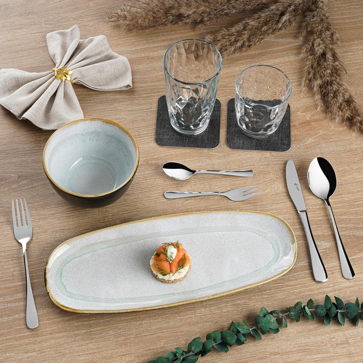 PW Paul Wirths Rhodos 82 Besteck Set für 12 Personen, Edelstahl rostfrei, poliert & spülmaschinenfes