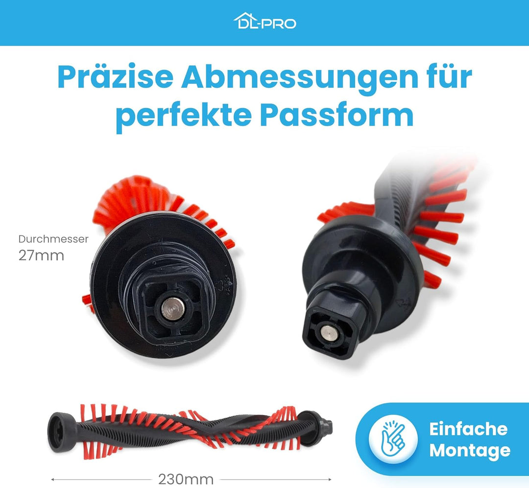 DL-pro Bürstenwalze für AEG Electrolux 140011839044 CX7 CX8 Bürstenrolle für Elektrobürste Bürste Ha