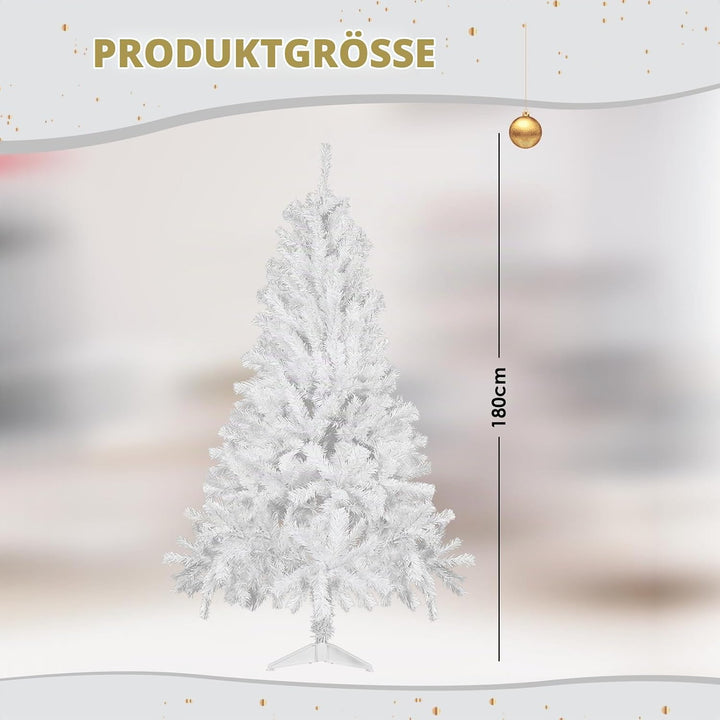 CCLIFE Künstlicher Weihnachtsbaum Nordmanntanne,180cm,600 Astspitzen,Tannenbaum Klein, Spritzguss, W