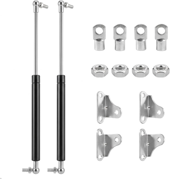 AggAuto 2 Stk Gasdruckfeder 500mm 200N(20kg) mit Kugel- &amp; Flachkopf | Universelle Gasdruckdämpfer &amp;