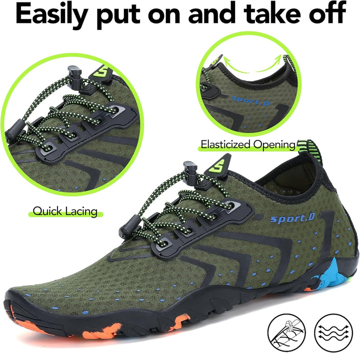 SAGUARO Badeschuhe Strandschuhe Aquaschuhe Wasserschuhe Surfschuhe Schwimmschuhe für Damen Herren Ki