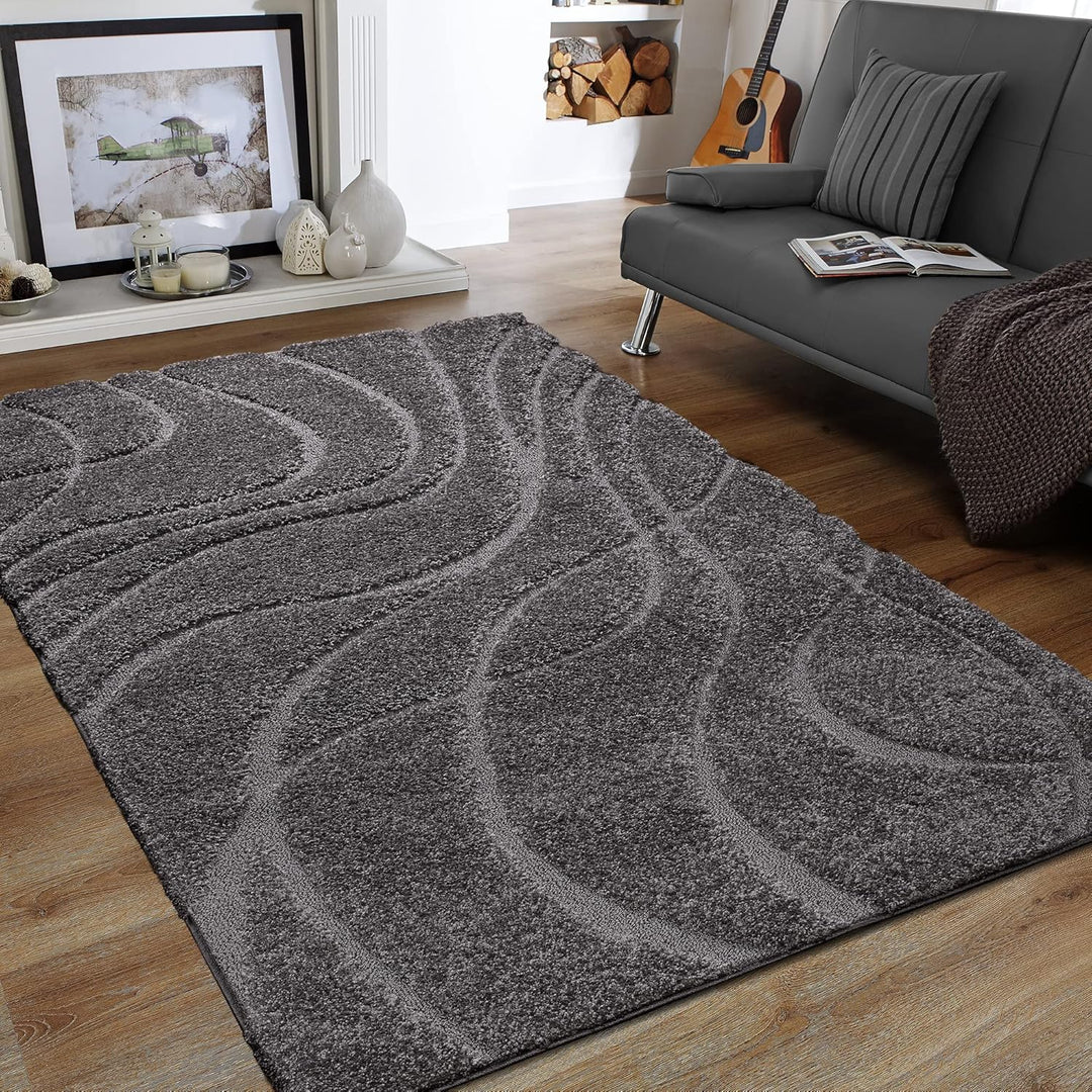 SANAT Wohnzimmer Teppich - Luxus Shaggy Nicht-schuppend Teppich, Wohnzimmer Schlafzimmer Esszimmer E