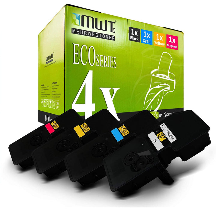 4X MWT Toner kompatibel für Kyocera Ecosys M 5526 wie TK-5240 TK5240 Set Black Cyan Magenta Yellow