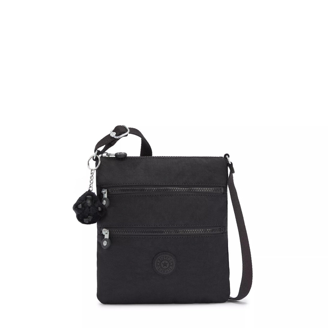 Kipling Damen Keiko Crossbody Tasche 8"L x 9"H x 1.25"D Black Noir, 8"L x 9"H x 1.25"D Black Noir