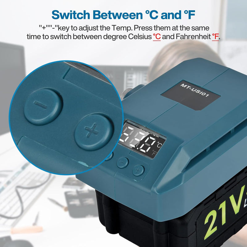 Kabellose digitale Lötkolbenstation Kit für Makita 18V Akku