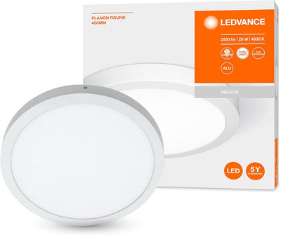 LEDVANCE LED Panel-Leuchte, Leuchte für Innenanwendungen, Kaltweiss, Länge: 40x40 cm, Planon Round 2