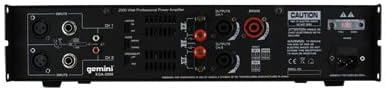 Gemini XGA-2000 - PA Verstärker - Endstufe | 8 Ohm gebrückt 250W RMS | 8 Ohm: 2 x 90W RMS | 4 Ohm: 2