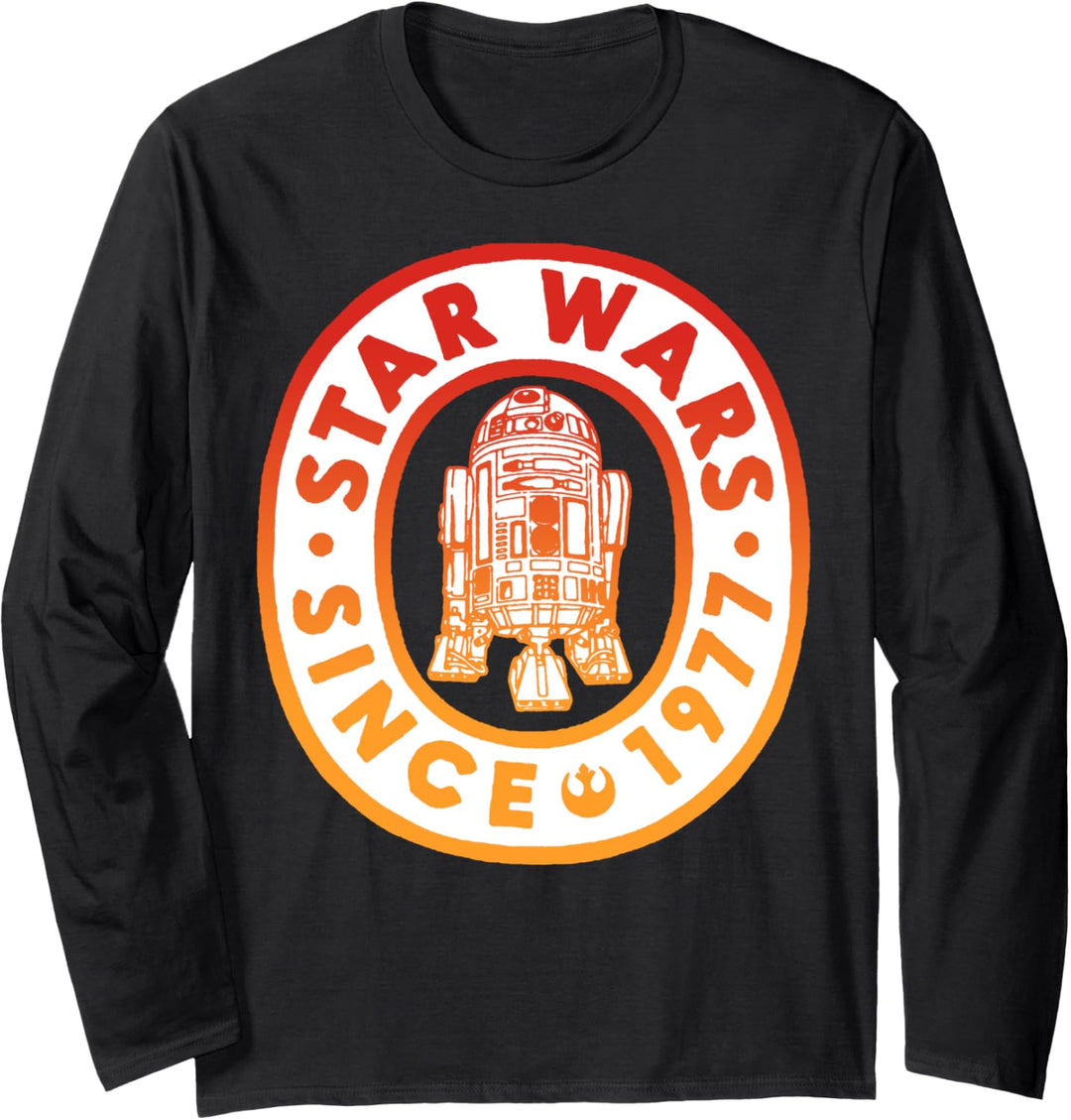 Star Wars R2-D2 Since 1977 Oval Text Langarmshirt