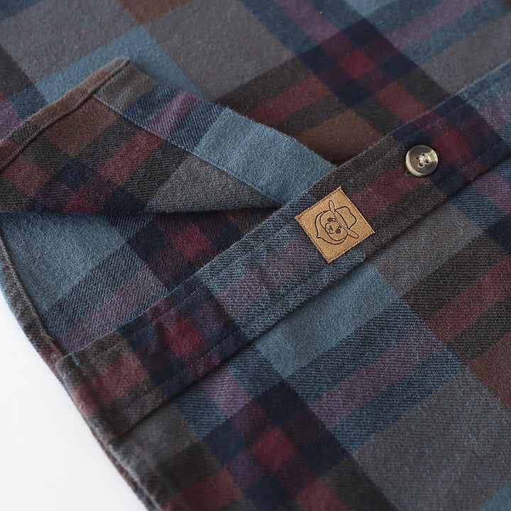 Dubinik® Flanellhemd Herren Button Down Kariert Baumwollhemd Freizeithemd Hemd Herren Langarm mit Zw