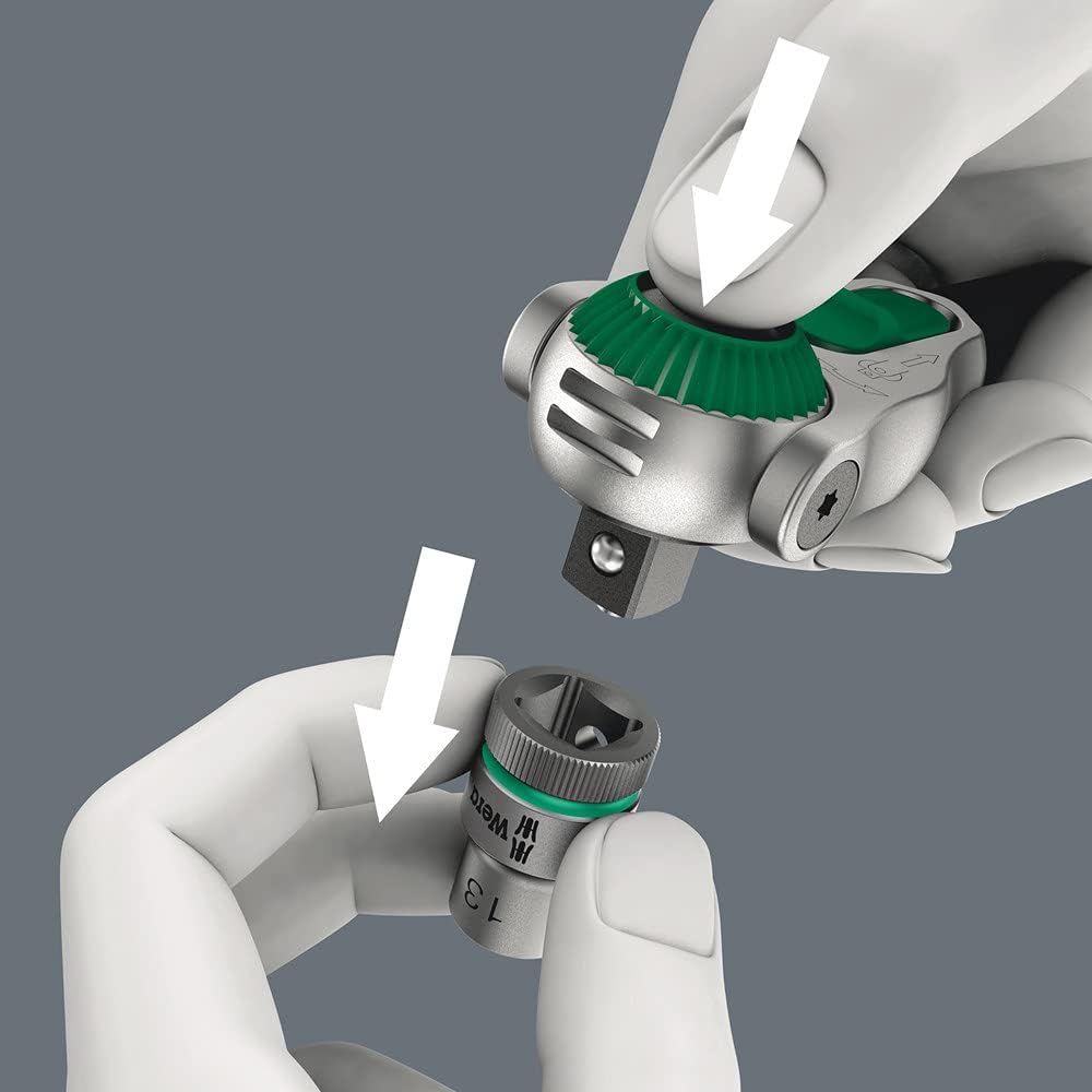 Wera 8000 A SB Zyklop-Knarre mit Antrieb, 1/4 Zoll x 152 mm, 05073260001