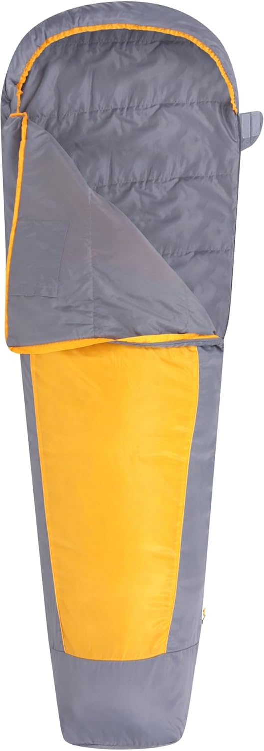 Mountain Warehouse Traveller 50 Schlafsack - 220 cm x 80 cm x 50 cm - Winddichter Schlafsack Gelb re