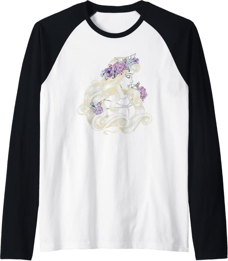 Disney Sleeping Beauty Colorful Illustration Raglan