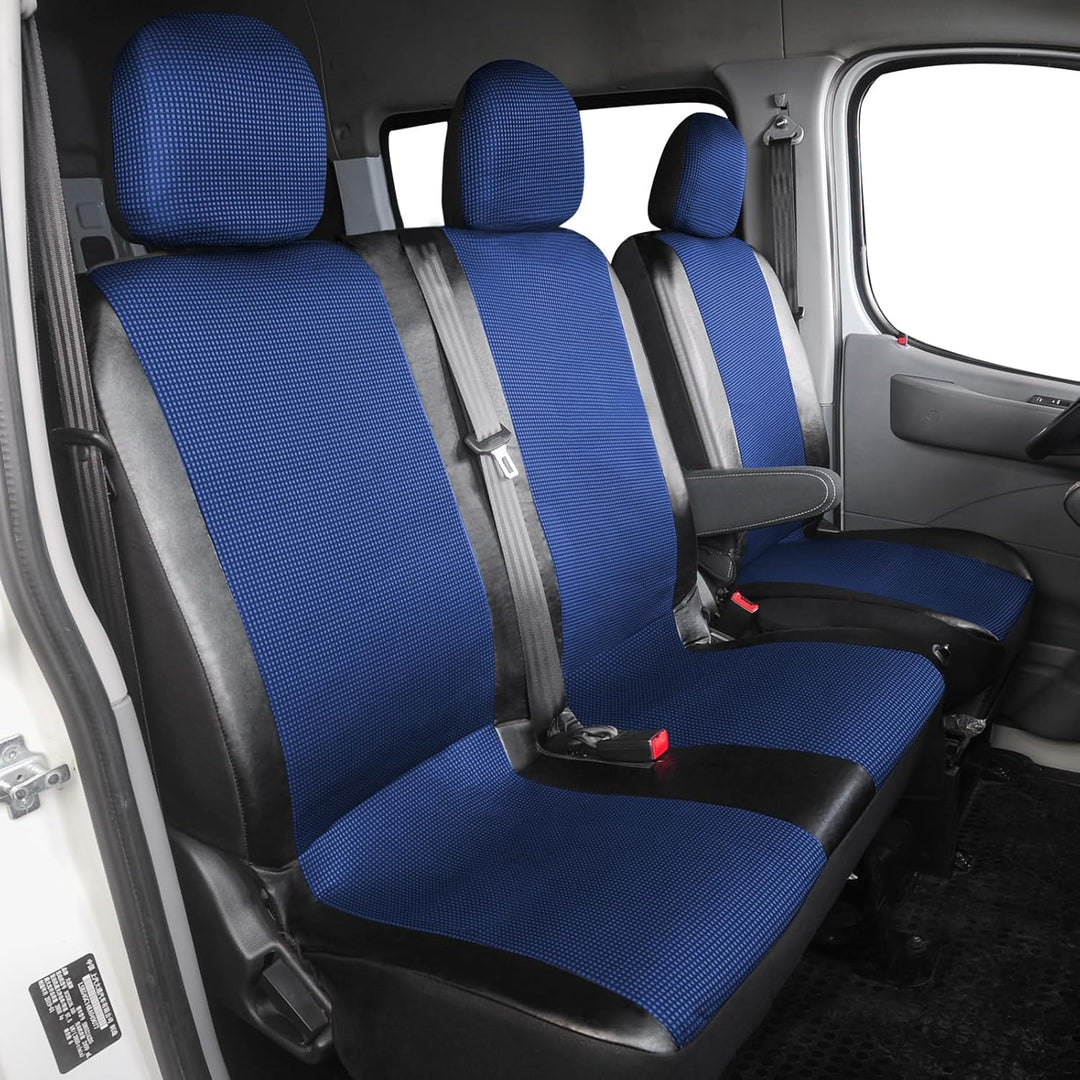 TOYOUN Universal Auto Sitzbezüge für Transporter LKW Vorn Autositzbezüge 2+1, Sitzbezug Fahrersitz +