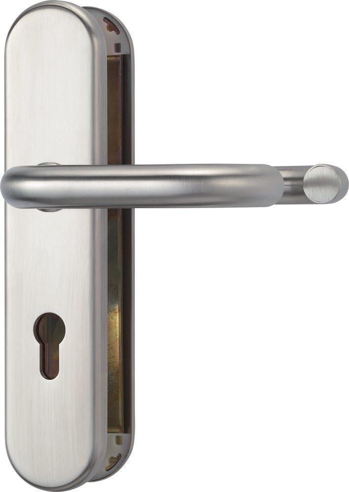 ABUS Tür-Schutzbeschlag KLT512 F1 aluminium für Feuerschutztüren mit beidseitigem Drücker 425561 Bei