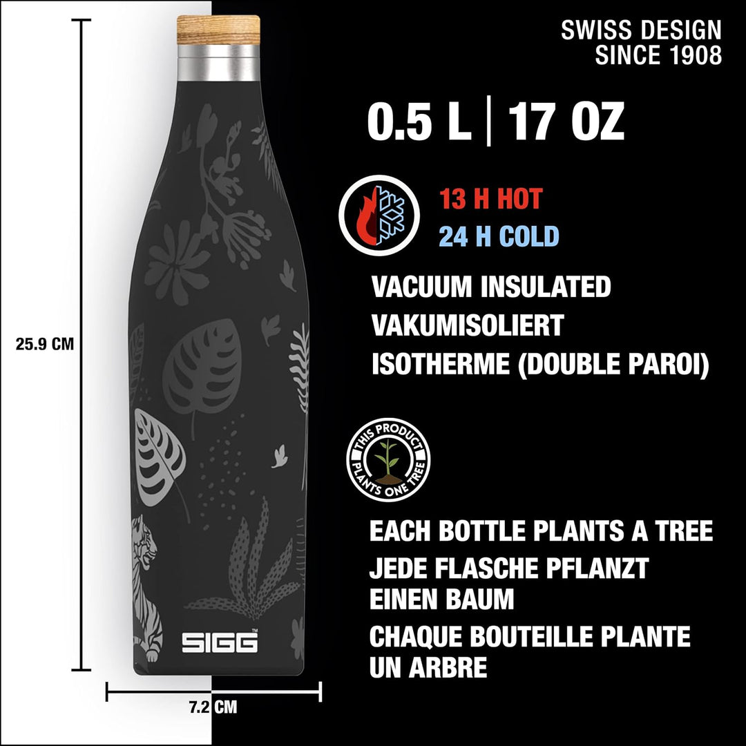 SIGG - Isolierte Trinkflasche - Meridian - Auslaufsicher - Extra schlank - BPA-frei - Plastikfrei -