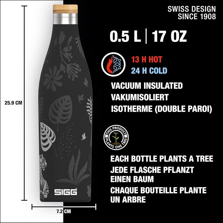 SIGG - Isolierte Trinkflasche - Meridian - Auslaufsicher - Extra schlank - BPA-frei - Plastikfrei -